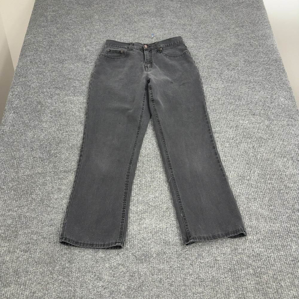 Vintage Bill Blass‎ Jeans Womens 6 Gray 100% Cotton High Rise Straight Leg Retro
